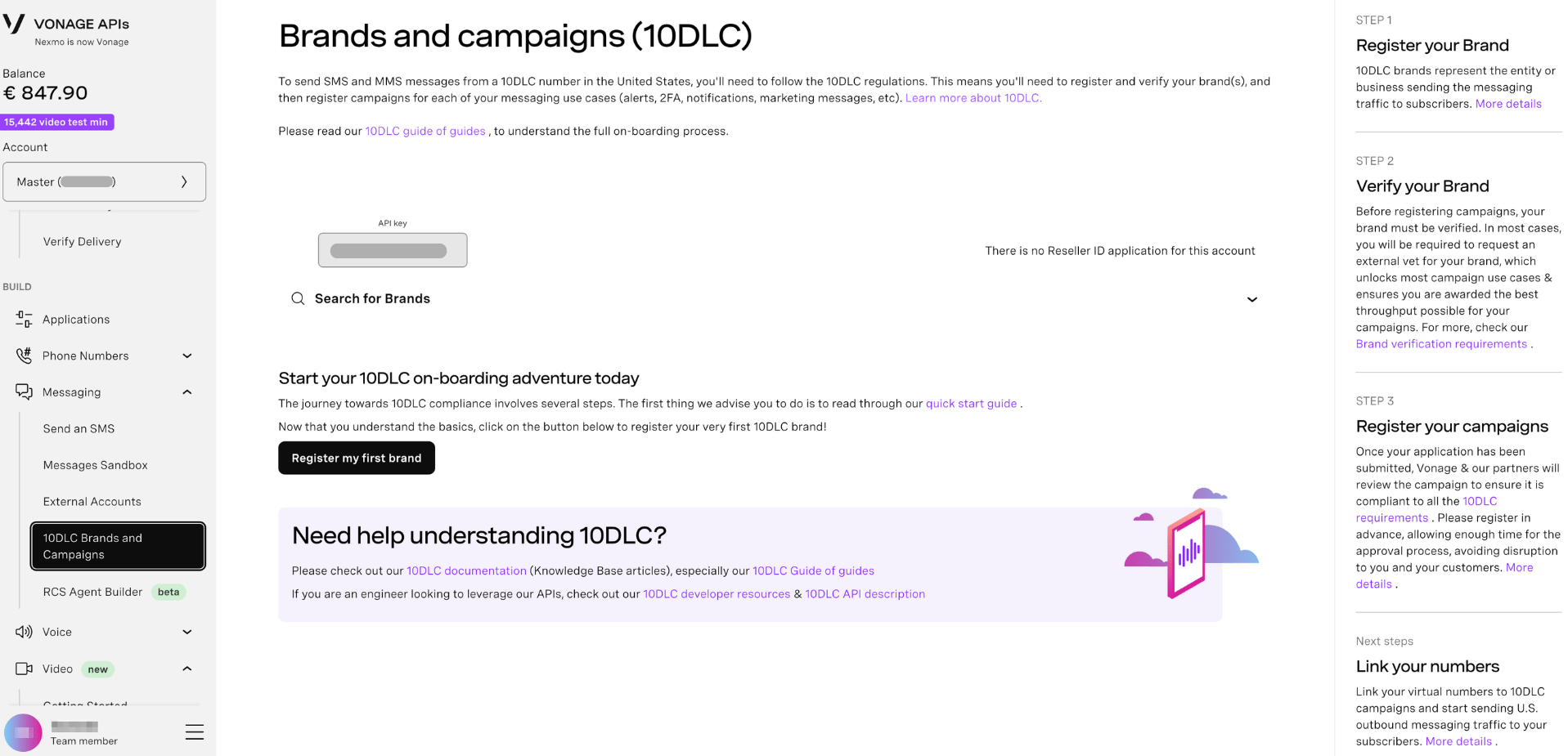 Brands and Campaigns - 10DLC