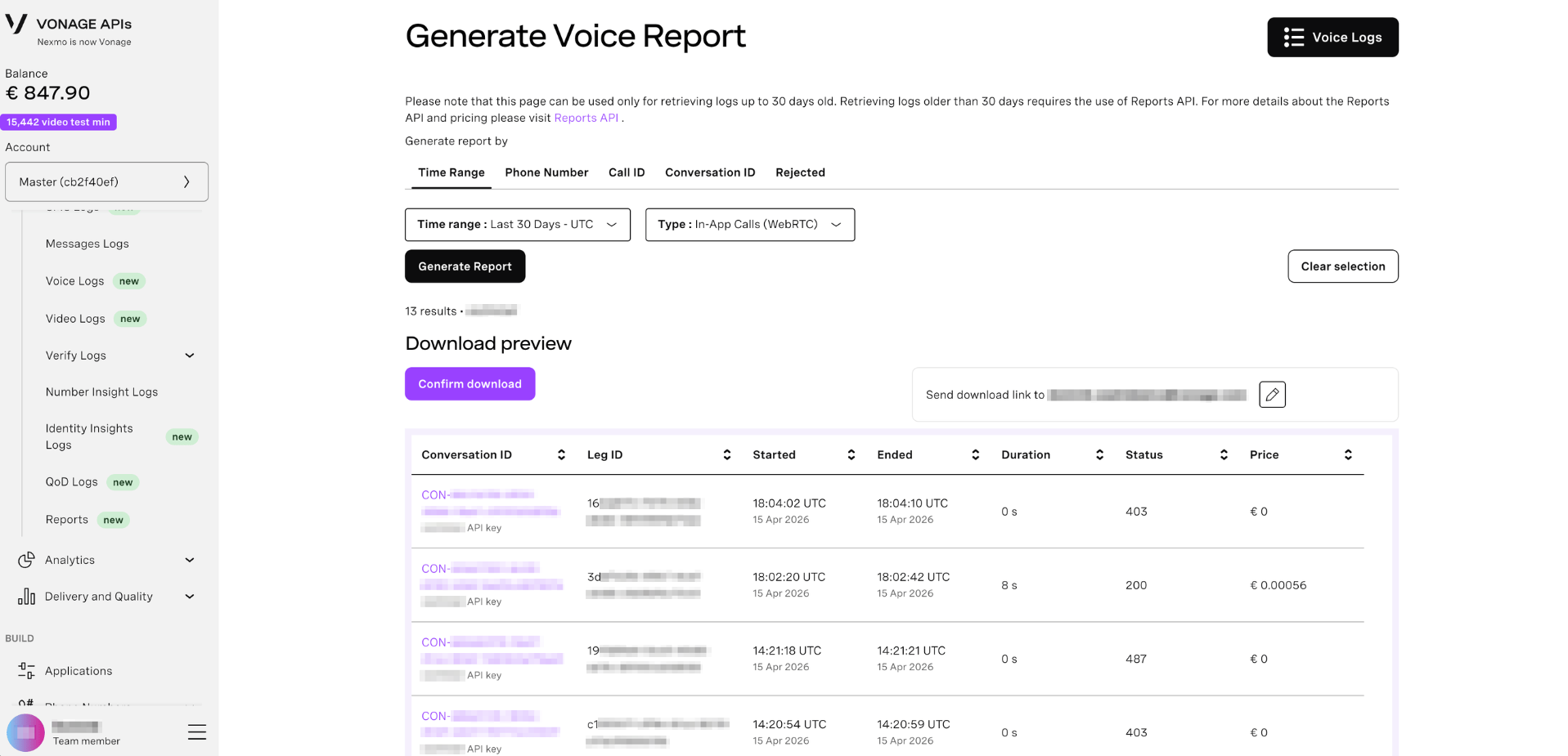 Generating Reports