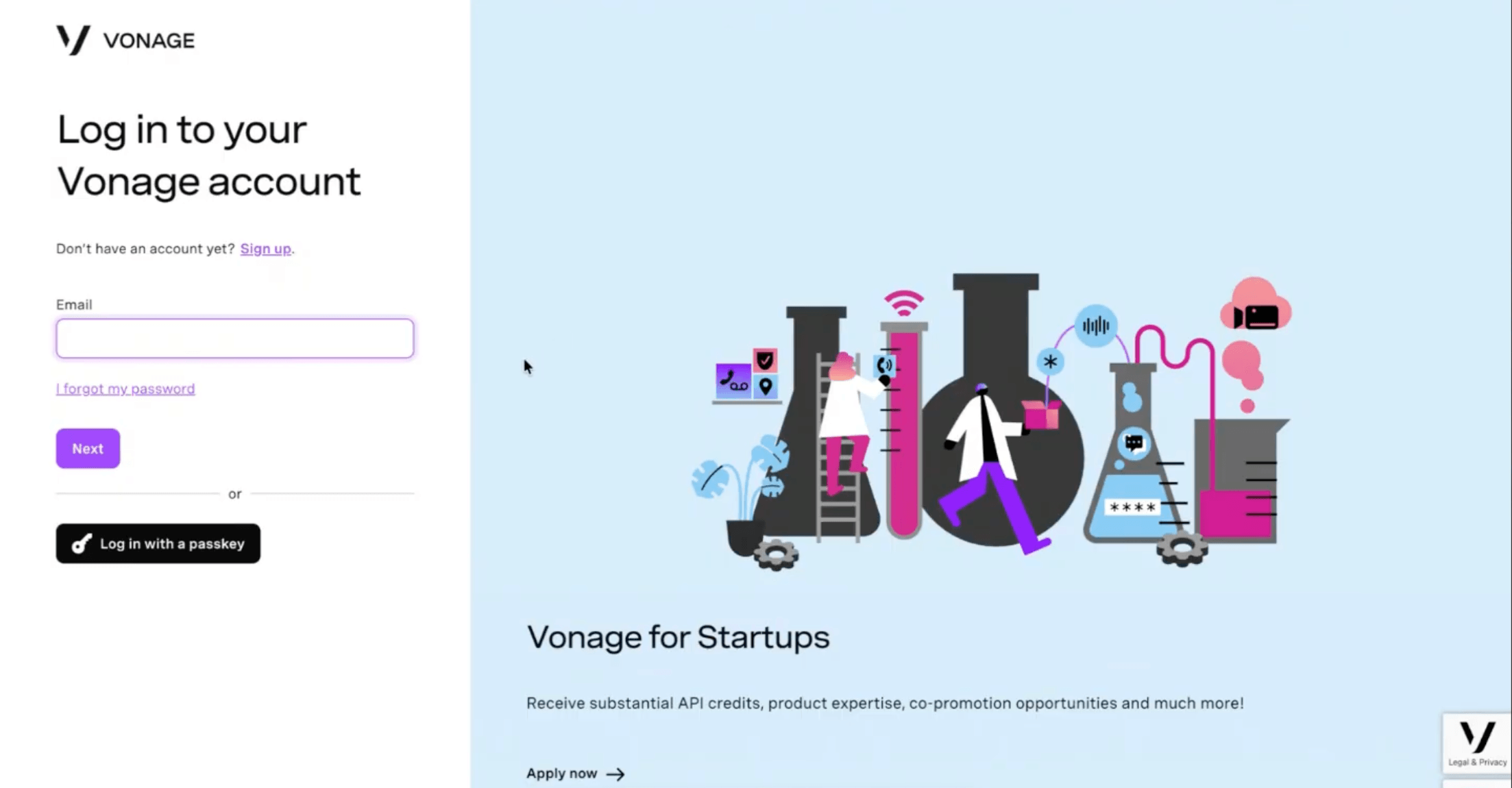 Dashboard Landing Page