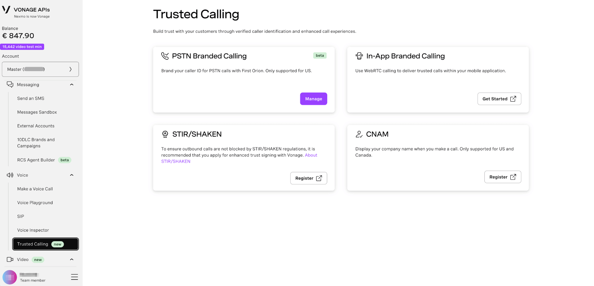 Trusted Calling