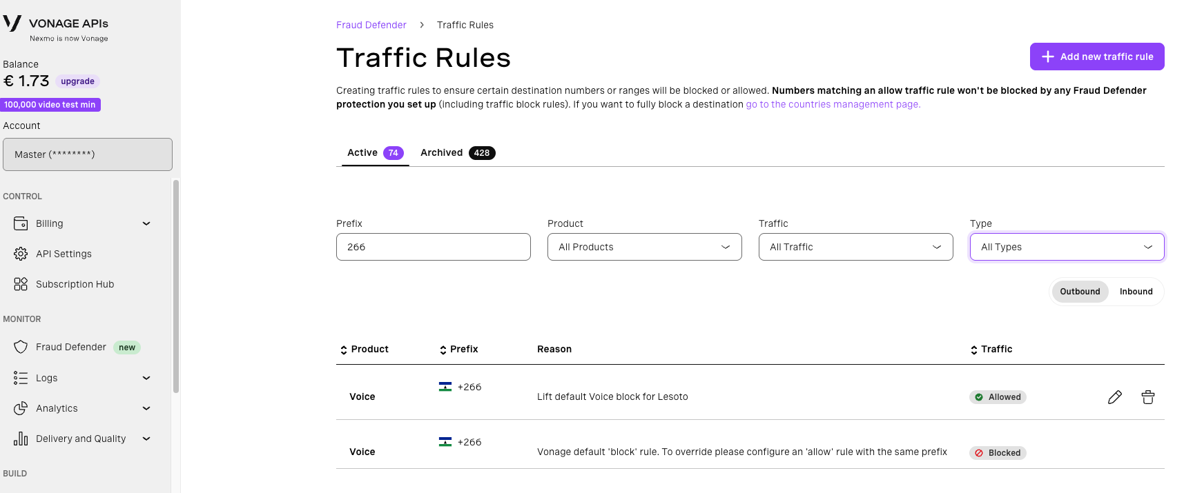 Allow Default Rules