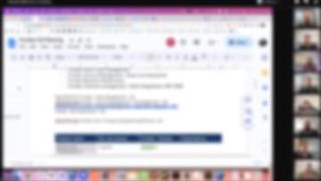 A meeting in the Gallery configuration