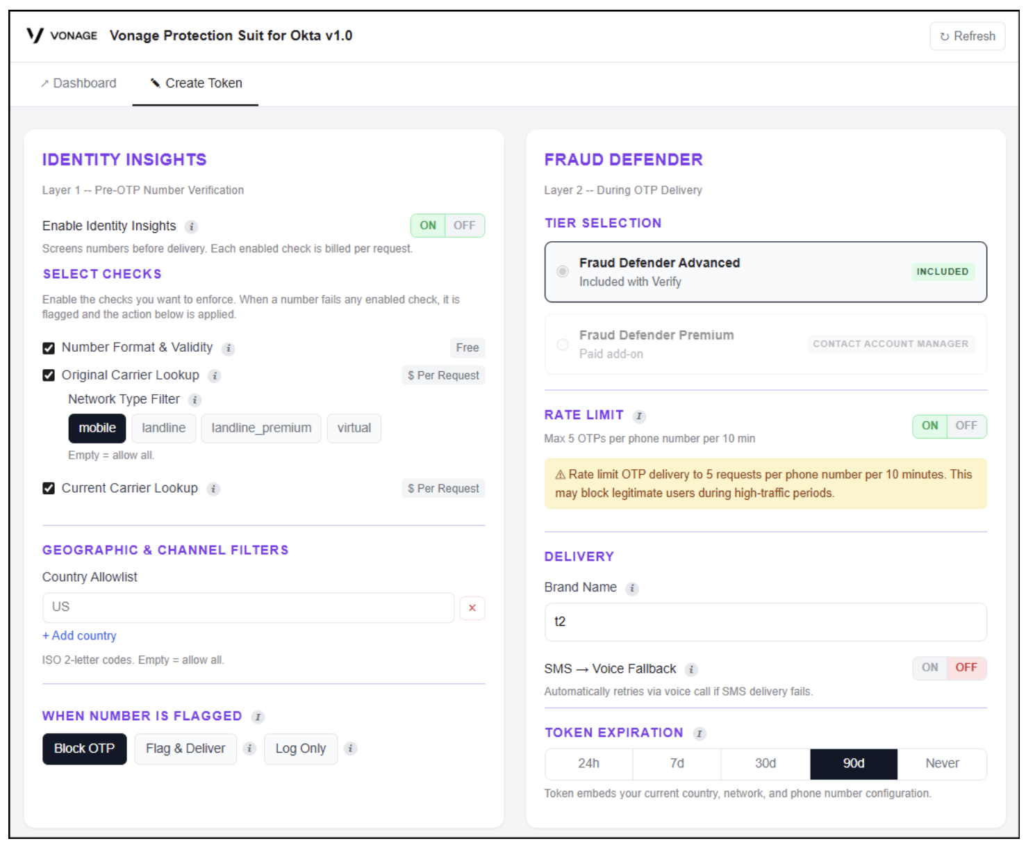 Generate the Token