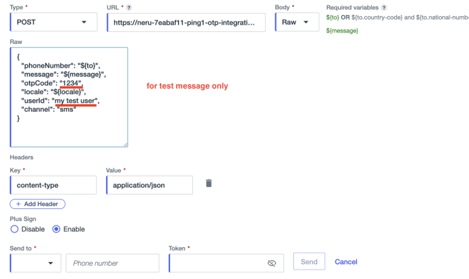 Vonage Protection Suite for PingOne Custom Notification Provider continuation