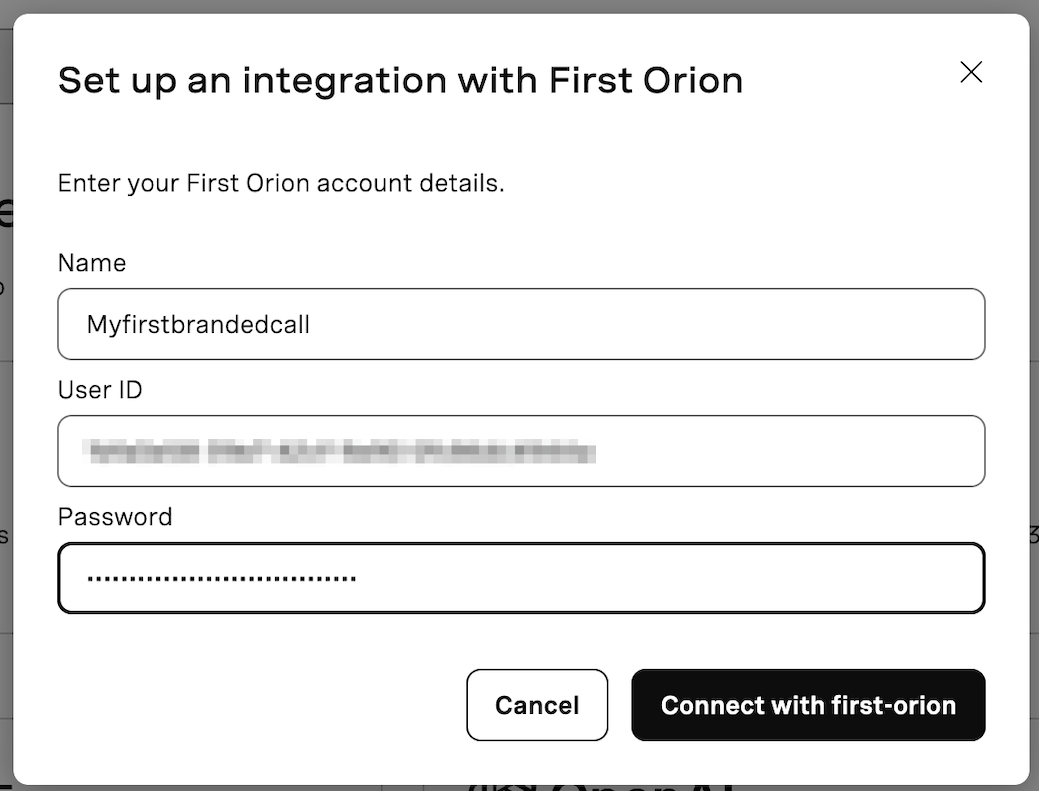 Voice PSTN Branded Calling