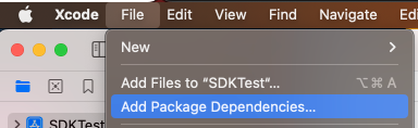 Add Package Dependencies