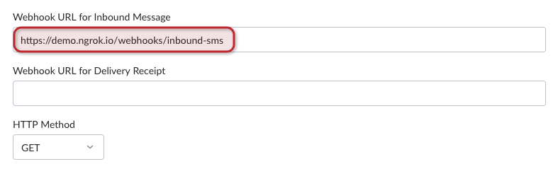 Receive an SMS - API Code | Vonage API Documentation