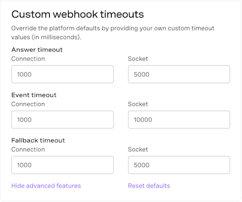 Voice Webhook Timeouts